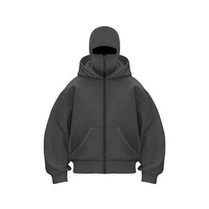 Zip Up Hoodies ,Sweatshirt Jackets with Mask(unisex)