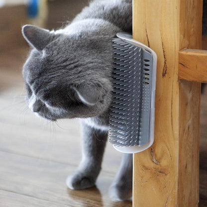 2 Pack Self Grooming Cat Brush - Wall Corner Scratcher with Massage Combs for Long and Short Fur Cats, Kittens