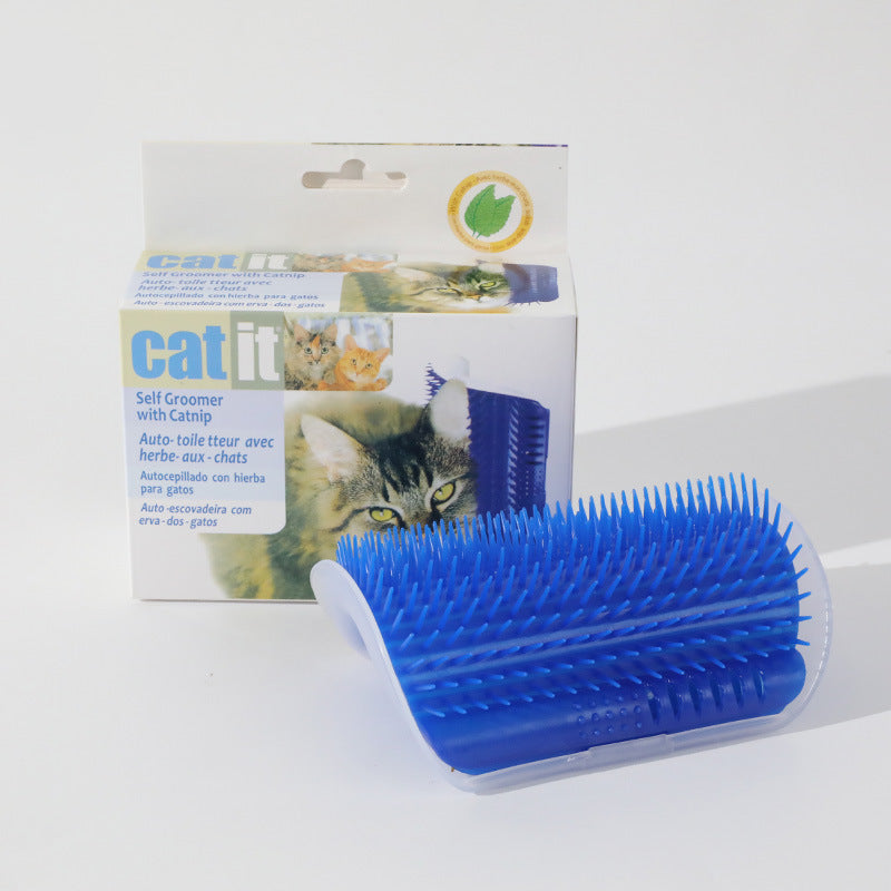 2 Pack Self Grooming Cat Brush - Wall Corner Scratcher with Massage Combs for Long and Short Fur Cats, Kittens