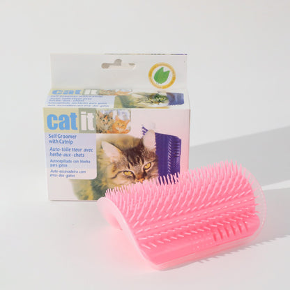 2 Pack Self Grooming Cat Brush - Wall Corner Scratcher with Massage Combs for Long and Short Fur Cats, Kittens