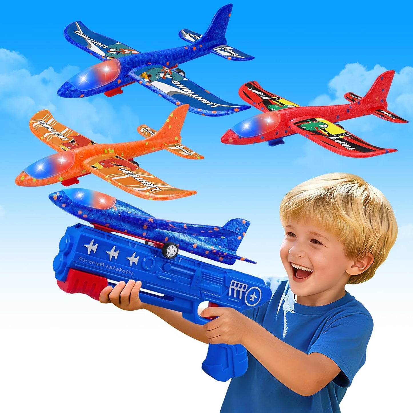 ✈️Airplane Launcher Toys, Outdoor Flying Toy for Kids