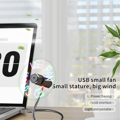 USB LED RGB Programmable Fan, Flexible LED Programmable Message Display