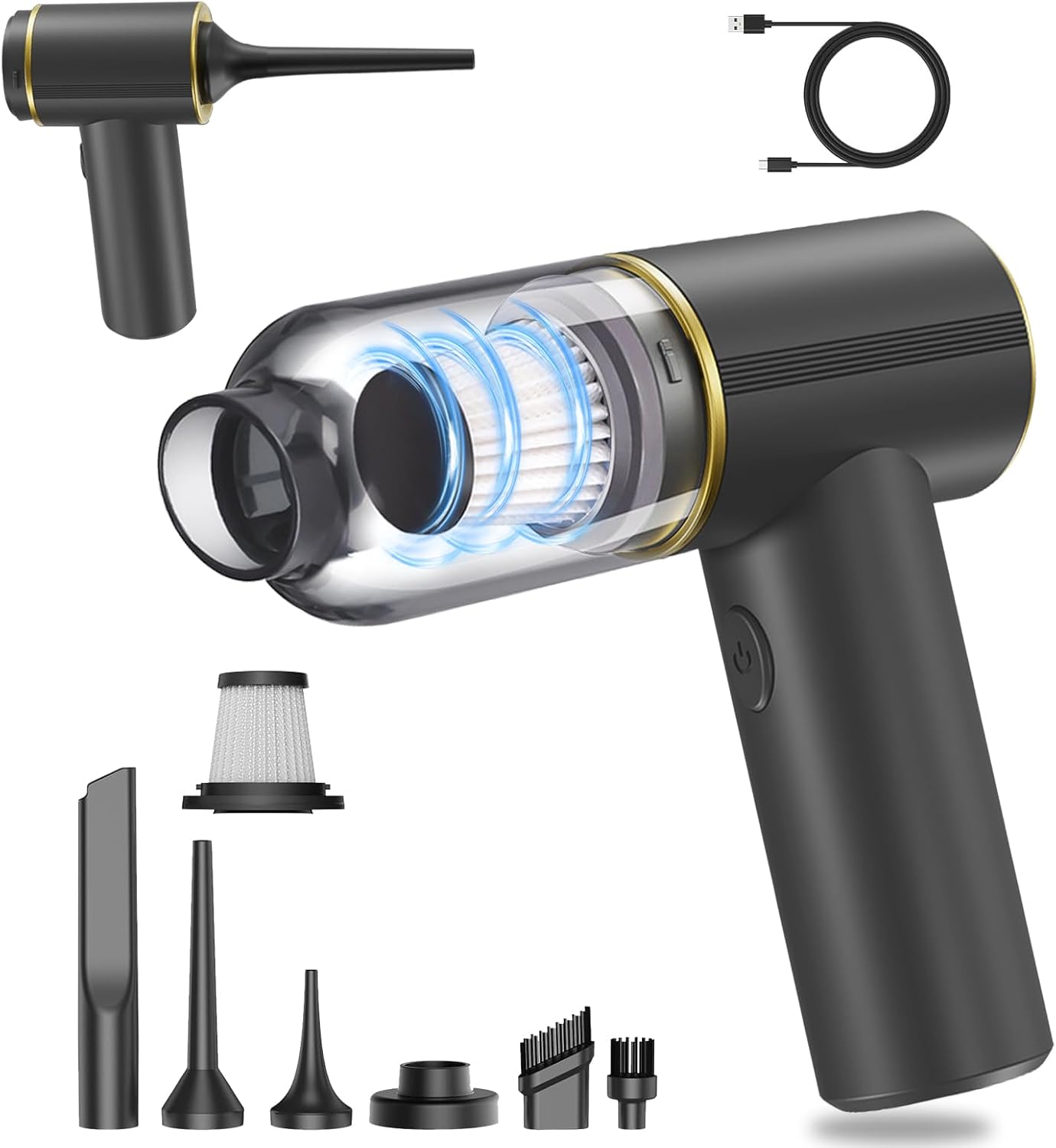 6 in 1 Car Vacuum Cordless Cleaner High Power 12000PA