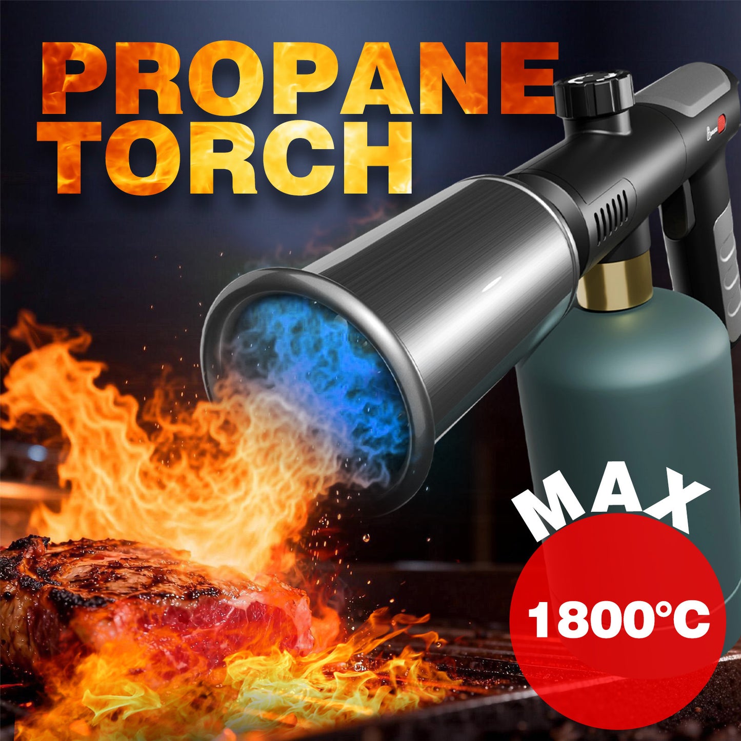 🔥ARTFLAMM Powerful Propane Torch Gun with Turbo Mode
