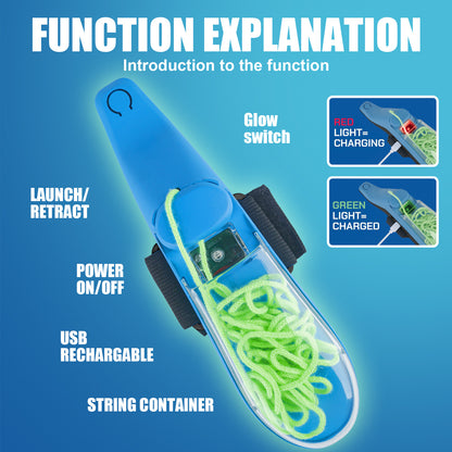 String Launching Webshooter that Glows-In-the-Dark