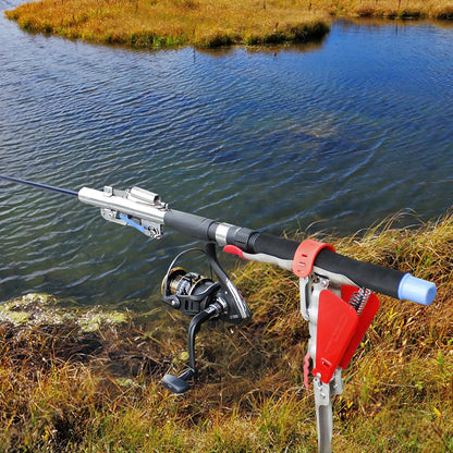 🎣🎣Automatic Spring Fishing Rod Holder - Stainless Steel for Ground Support Brackets, Adjustable Sensitivity