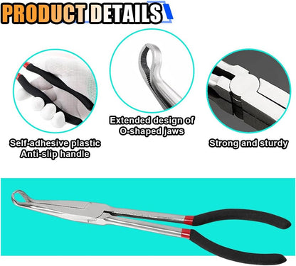 🛠️11 Inch Car Electrical Disconnect Pliers, Electrical Connector Disconnect Pliers Car Fuel Feed Pipe Plier