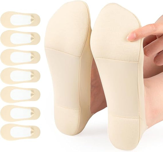🔥7 Pairs No Show Socks Womens Cushioned Non Slip Low Cut Invisible Liner Footies Socks🧦 for Flats Loafers