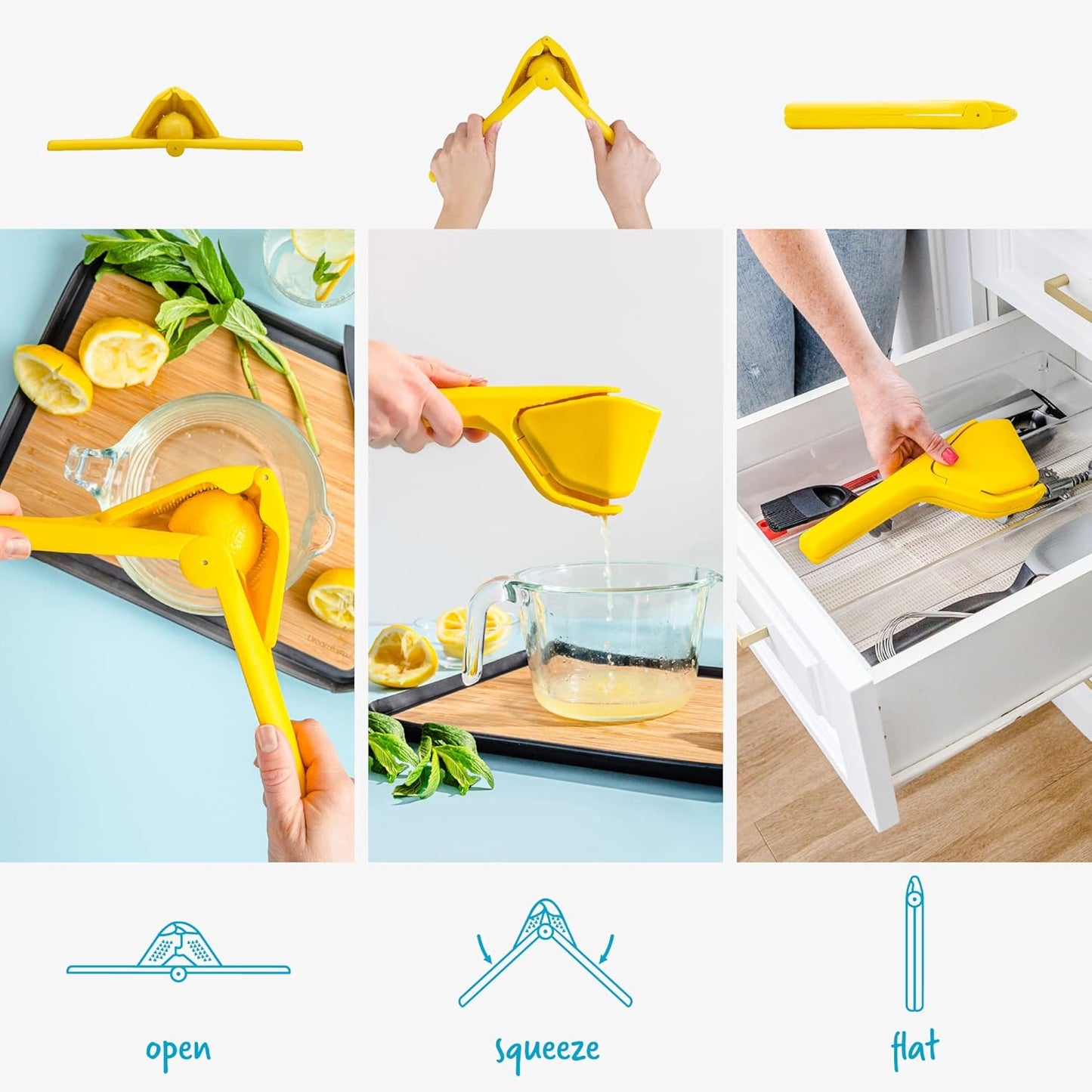 ✨️🍹Squeeze Fold-Flat Citrus Juicer