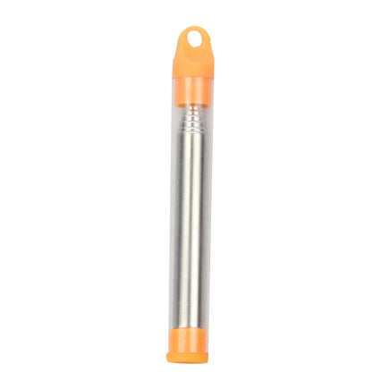 🔥2 PCS Stainless Steel Collapsible Fire Blower Tube, Orange | Perfect for Fireplace, Barbecues & Campfire