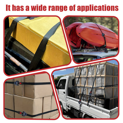 1" x 10' Retractable Ratchet Straps for Truck, Cargo Trailer