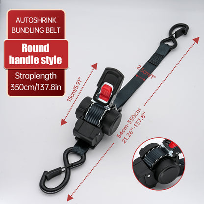 1" x 10' Retractable Ratchet Straps for Truck, Cargo Trailer