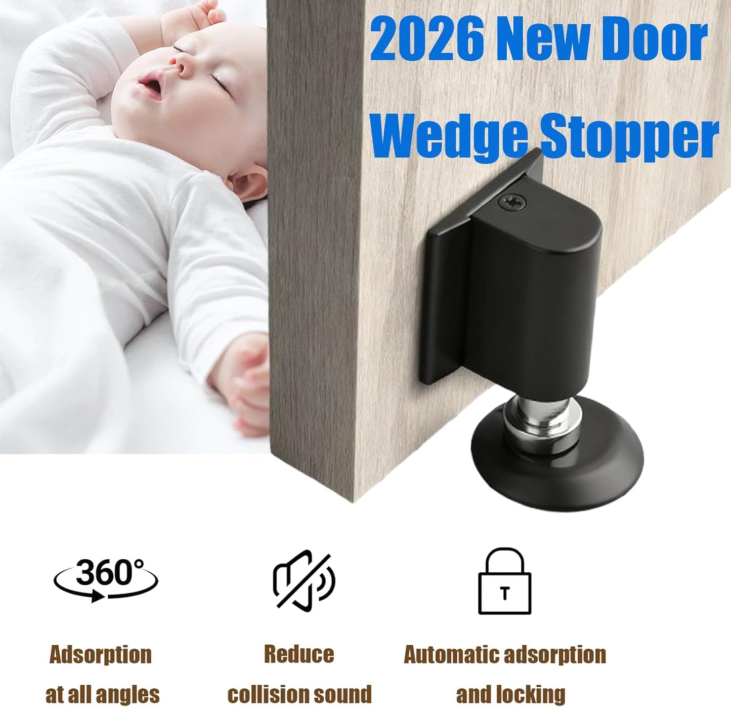 🚪Door Wedge Stopper - 2026 New Magnetic Door Stopper