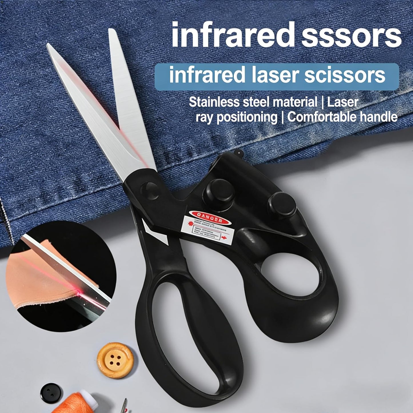 ✂️Professional Laser Guided Scissors for Fabric Cutting