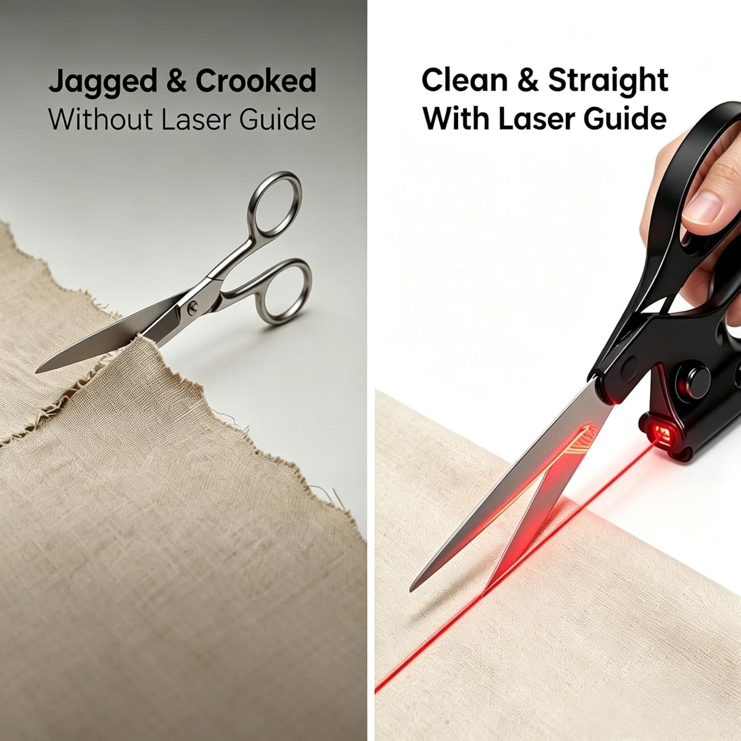 ✂️Professional Laser Guided Scissors for Fabric Cutting