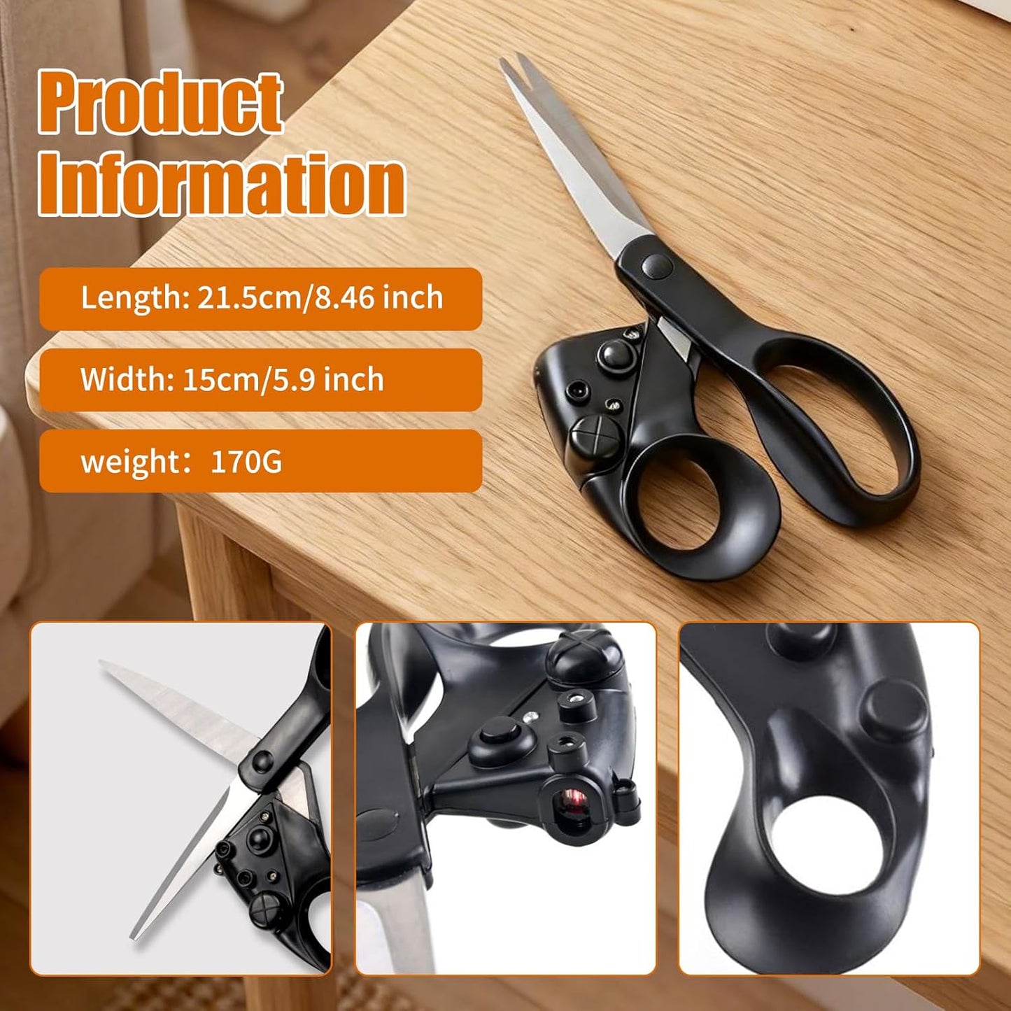 ✂️Professional Laser Guided Scissors for Fabric Cutting