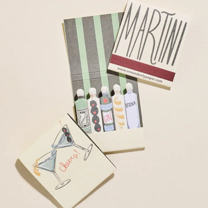 🔥🔥Martini Printed 10 Stem Matchbook