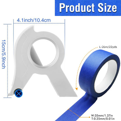 Painters Tape Applicator, Paint Tape Applicator for Trim, Windows and Door Frames, 1.37 Inches x 20 Yards