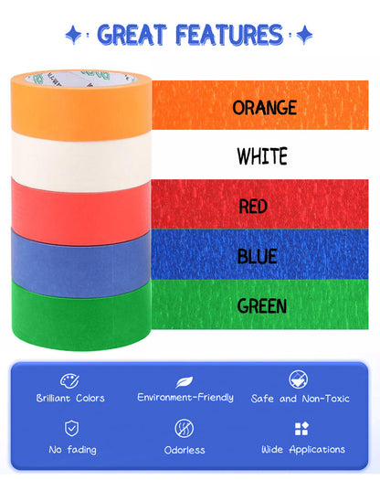 Painters Tape Applicator, Paint Tape Applicator for Trim, Windows and Door Frames, 1.37 Inches x 20 Yards