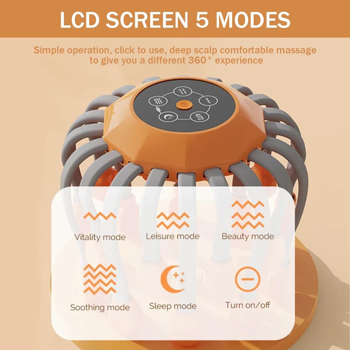 🔥💆🏼‍♂️Anti-Stress 360° All-Round Electric Scalp Massager