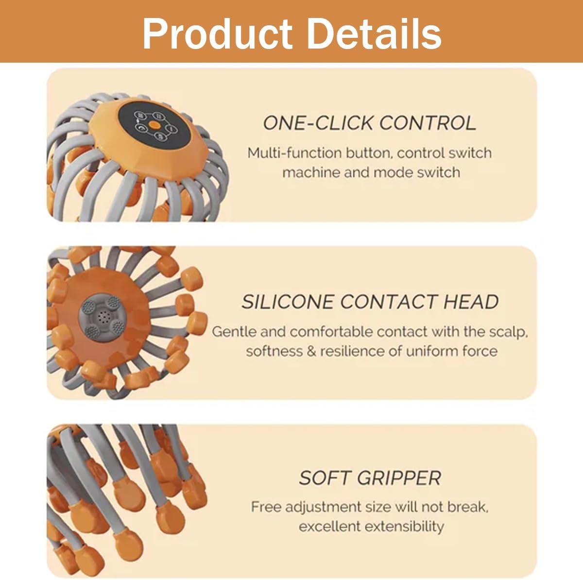🔥💆🏼‍♂️Anti-Stress 360° All-Round Electric Scalp Massager