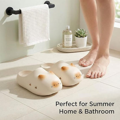😸Cat paw print pattern summer shoes, unisex EVA slippers