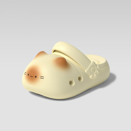 😸Cat paw print pattern summer shoes, unisex EVA slippers