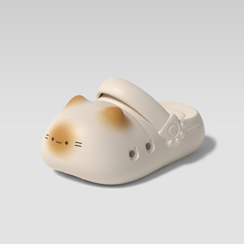 😸Cat paw print pattern summer shoes, unisex EVA slippers