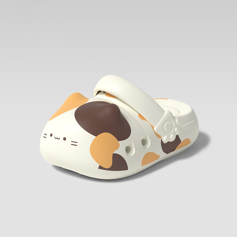 😸Cat paw print pattern summer shoes, unisex EVA slippers