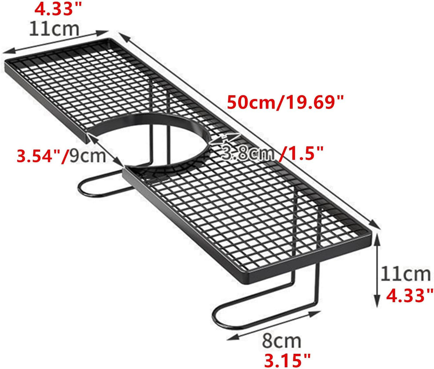 ✨️Sink Organizer Rack,No-Drill Freestanding Carbon Steel Faucet Storage Shelf