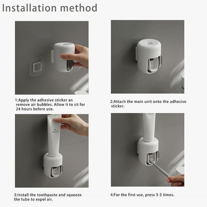 𝟐𝟎𝟐𝟔 𝐔𝐩𝐠𝐫𝐚𝐝𝐞𝐝 Wall Mounted Bathroom Automatic Toothpaste Squeezer