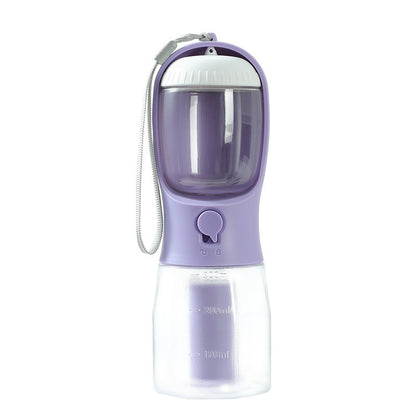 🐶🐕️Dog Water Bottle with Food Container & Poop Bag Holder