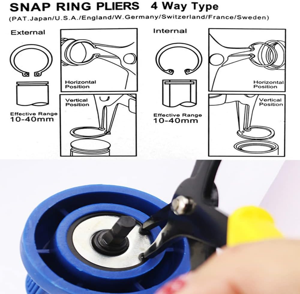 🛠️🛠️2 in 1 Snap Ring Pliers - Internal & External Circlip Pliers