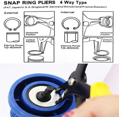 🛠️🛠️2 in 1 Snap Ring Pliers - Internal & External Circlip Pliers