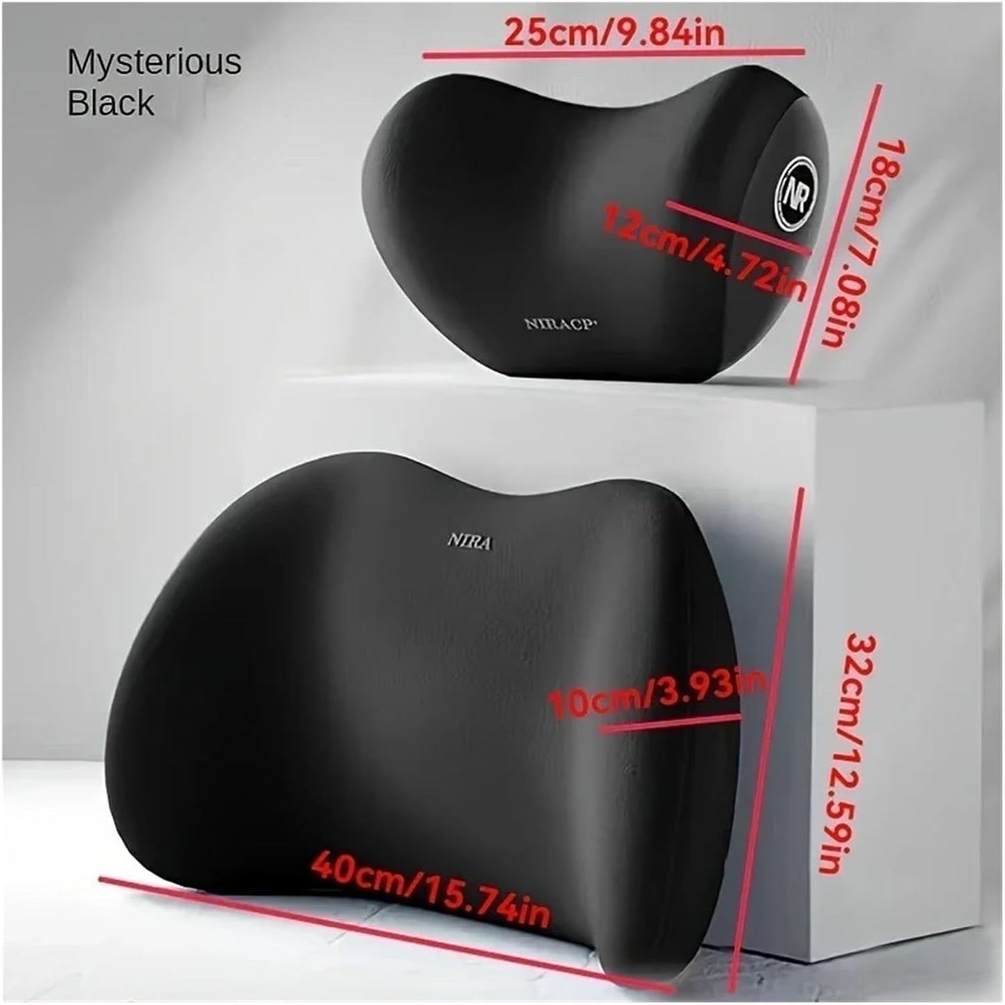 🚗💺Lumbar Support Pillow for Office Chair and Car Seat, Ergonomic Memory Foam Back Cushion with Adjustable Straps