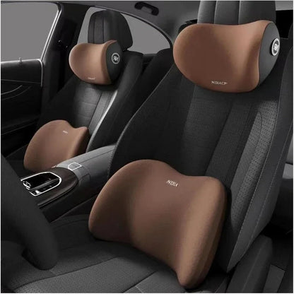 🚗💺Lumbar Support Pillow for Office Chair and Car Seat, Ergonomic Memory Foam Back Cushion with Adjustable Straps