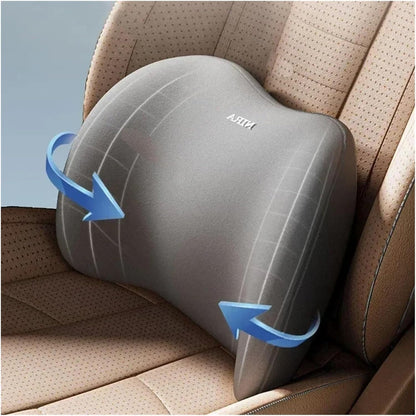 🚗💺Lumbar Support Pillow for Office Chair and Car Seat, Ergonomic Memory Foam Back Cushion with Adjustable Straps