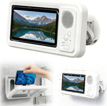 🚿🚿2026 New Waterproof Shower Phone Case for Any Phone, Shower Phone Holder with Wireless Bluetooth Speaker