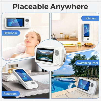 🚿🚿2026 New Waterproof Shower Phone Case for Any Phone, Shower Phone Holder with Wireless Bluetooth Speaker