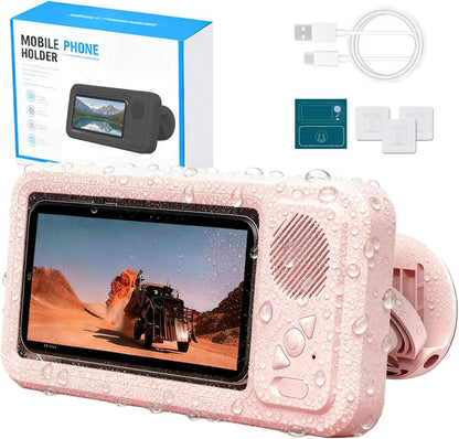 🚿🚿2026 New Waterproof Shower Phone Case for Any Phone, Shower Phone Holder with Wireless Bluetooth Speaker