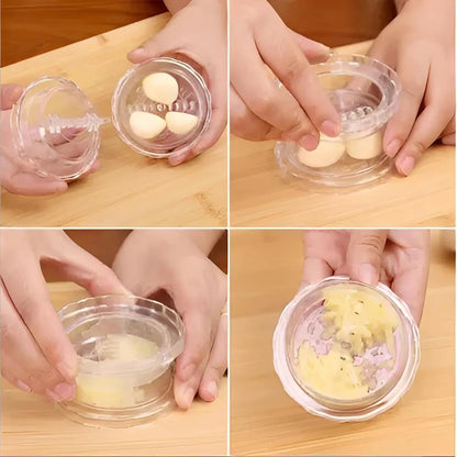 3 pcs Transparent Manual Garlic Twist for Garlic, Onion, Ginger, Herbs, Nuts