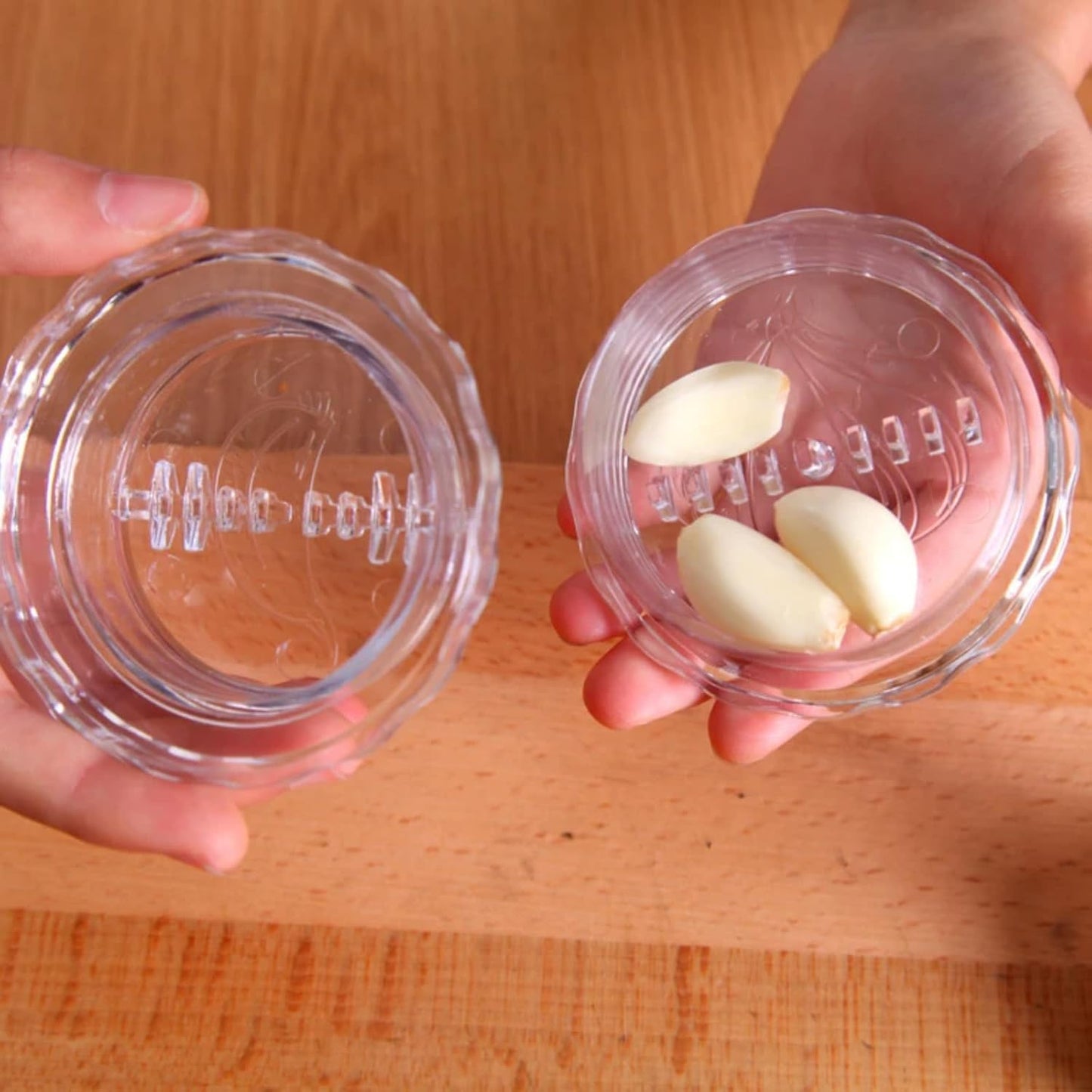 3 pcs Transparent Manual Garlic Twist for Garlic, Onion, Ginger, Herbs, Nuts