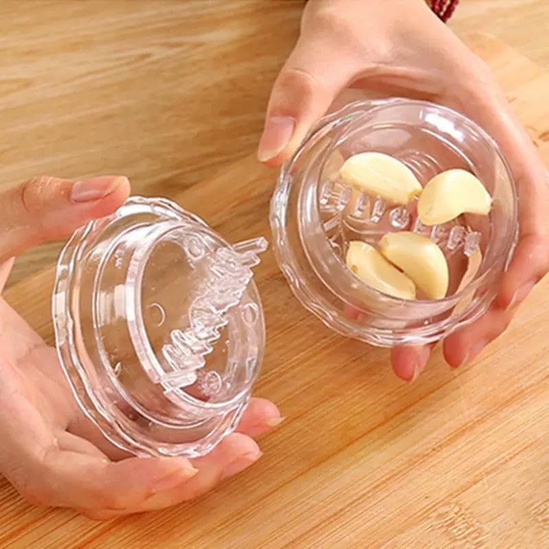 3 pcs Transparent Manual Garlic Twist for Garlic, Onion, Ginger, Herbs, Nuts