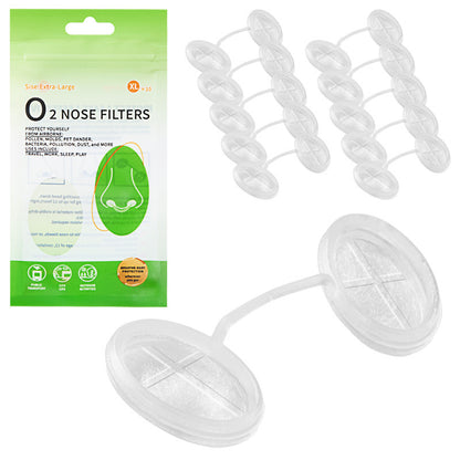 2 packs Integrated disposable dustproof nasal filter – an invisible nose clip mask specifically designed to block industrial dust, mist, and pollutants(10 per pack)