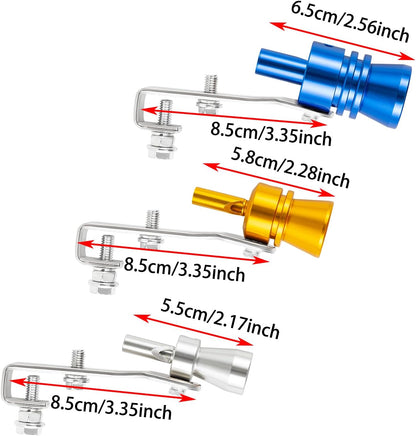 🚗3 pcs car turbocharged exhaust pipe sound generator