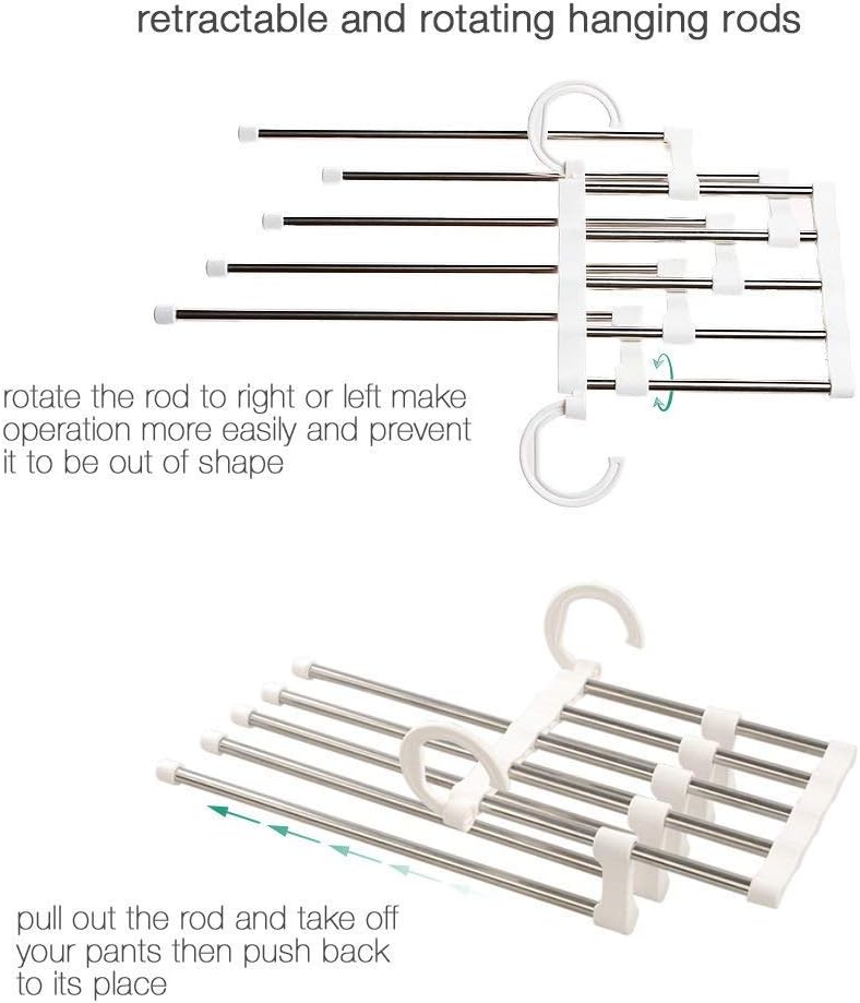 ✨️✨️Hanging Type Non-Pleated Pants Rack,  Creative Shape Saves 5 Times Space(2nd Half Price)
