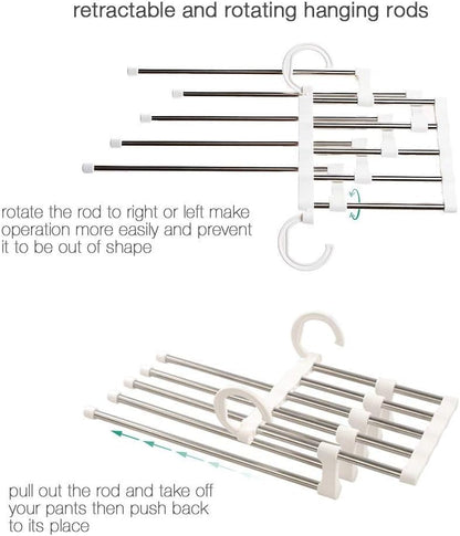 ✨️✨️Hanging Type Non-Pleated Pants Rack,  Creative Shape Saves 5 Times Space(2nd Half Price)