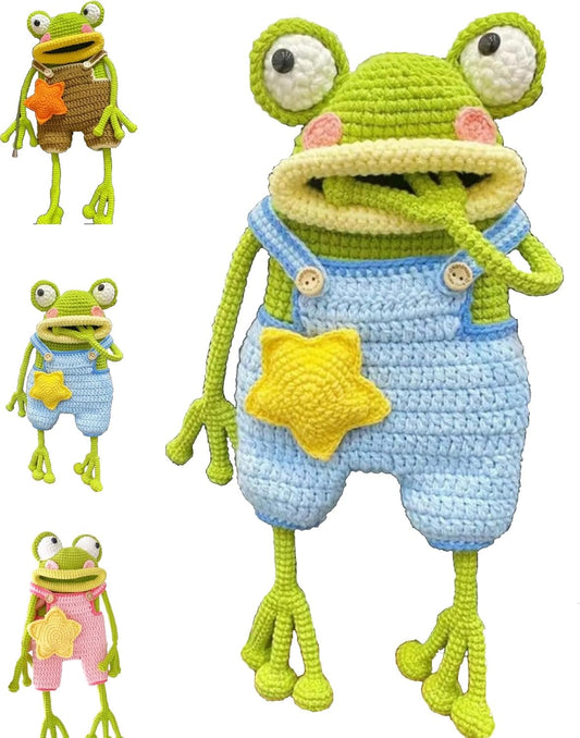 ✨️✨️Crochet Big Mouth Frog Cell Phone Bag