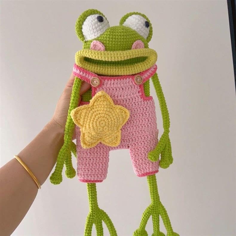 ✨️✨️Crochet Big Mouth Frog Cell Phone Bag