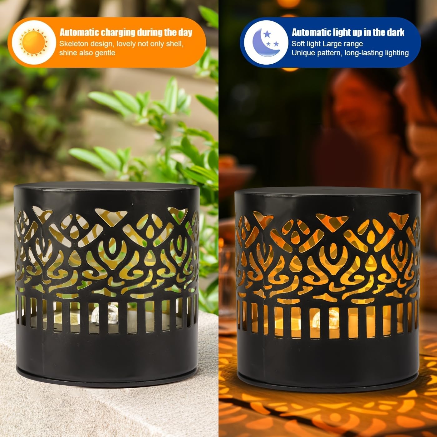 ✨️Solar Fence Lights Waterproof with Metal  Outdoor